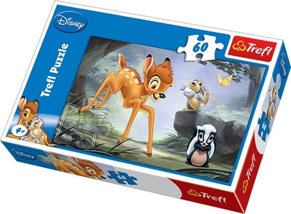 Trefl (17157) - "Bambi, Discussing in the Wood" - 60 brikker puslespil