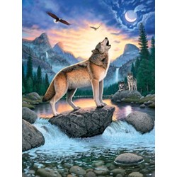 Ravensburger (15360) - "Wolf's howl" - 1000 brikker puslespil