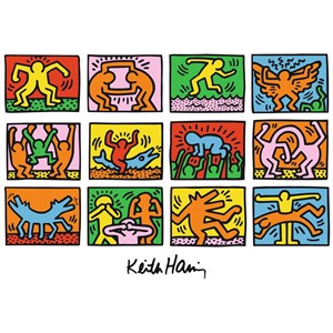 Ravensburger (15615) - Keith Haring: "Retrospective" - 1000 brikker puslespil