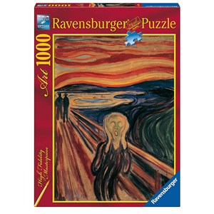 Ravensburger (15758) - Edvard Munch: "The Scream" - 1000 brikker puslespil