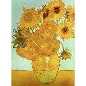 Ravensburger (16206) - Vincent van Gogh: "The Sunflowers" - 1500 brikker puslespil