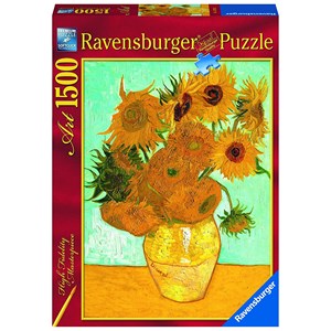 Ravensburger (16206) - Vincent van Gogh: "The Sunflowers" - 1500 brikker puslespil
