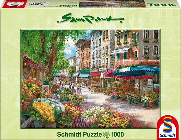 Schmidt Spiele (58561) - Sam Park: "Paris, Flowers Market" - 1000 brikker puslespil
