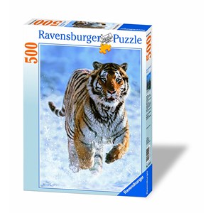 Ravensburger (14475) - "Tiger in the Snow" - 500 brikker puslespil
