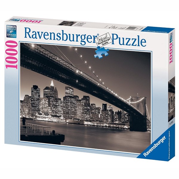 Ravensburger (15835) - "Brooklyn Bridge, Manhattan" - 1000 brikker puslespil
