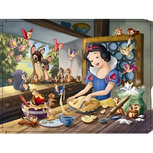 Nathan (86554) - "Snow White making a Cake" - 60 brikker puslespil