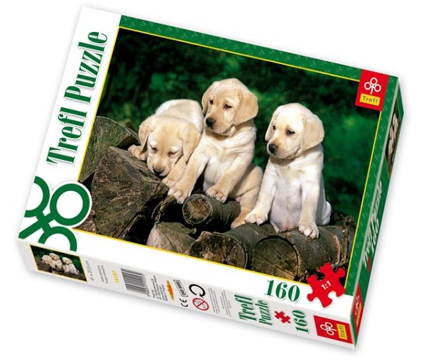 Trefl (15157) - "Little Labradors" - 160 brikker puslespil