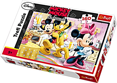Trefl (15237) - "Mickey and Minnie with Pluto" - 160 brikker puslespil