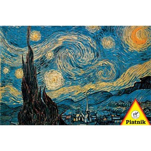 Piatnik (540363) - Vincent van Gogh: "Starry Night" - 1000 brikker puslespil