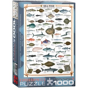 Eurographics (6000-0313) - "Sea Fish" - 1000 brikker puslespil