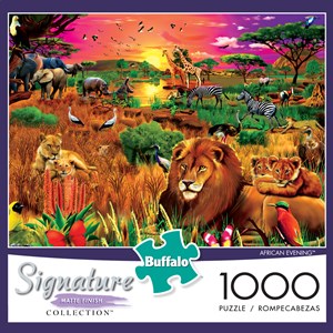 Buffalo Games (1428) - Gerald Newton: "African Evening" - 1000 brikker puslespil