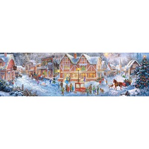 Buffalo Games (14043) - Nicky Boehme: "Christmas Village" - 750 brikker puslespil