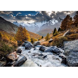 Heye (29712) - Alexander von Humboldt: "Mountain Stream" - 1000 brikker puslespil