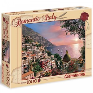 Clementoni (39221) - Dominic Davison: "Positano, Italy" - 1000 brikker puslespil