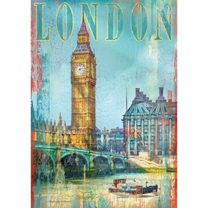 Clementoni (37035) - Patrick Reid O’Brien: "United Kingdom, London, Big Ben" - 500 brikker puslespil