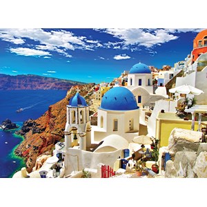 Eurographics (6000-0944) - "Oia, Santorini I Grækenland" - 1000 brikker puslespil