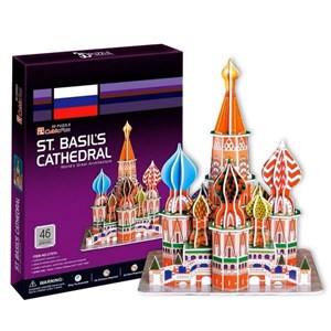Cubic Fun (C707H) - "Russia, Moscow, St. Basil the Blessed Cathedral" - 47 brikker puslespil