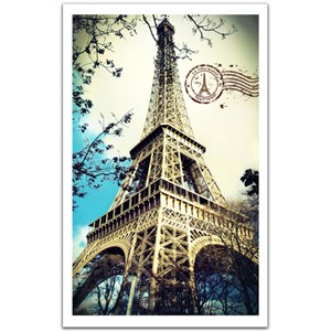Pintoo (H1485) - "France, Paris, The Eiffel Tower" - 1000 brikker puslespil