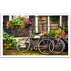 Pintoo (H1572) - "Netherlands, Amsterdam Bicycles" - 1000 brikker puslespil