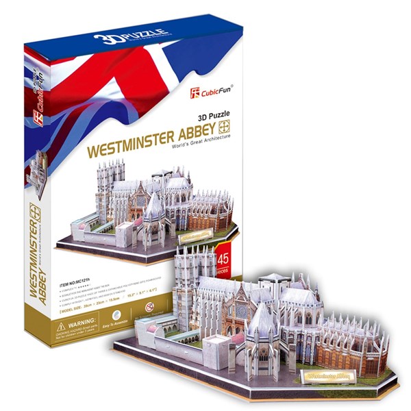 Cubic Fun (MC121H) - "United Kingdom, Westminster Abbey" - 145 brikker puslespil