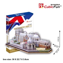 Cubic Fun (MC121H) - "United Kingdom, Westminster Abbey" - 145 brikker puslespil