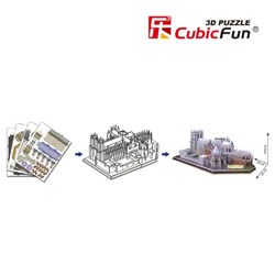 Cubic Fun (MC121H) - "United Kingdom, Westminster Abbey" - 145 brikker puslespil
