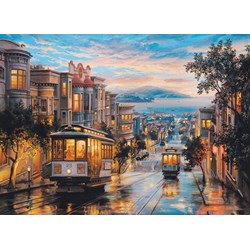 Eurographics (6000-0957) - Eugene Lushpin: "San Francisco Cable Car Heaven" - 1000 brikker puslespil