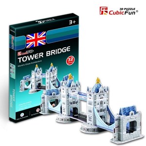 Cubic Fun (S3010H) - "Tower Bridge in London" - 32 brikker puslespil