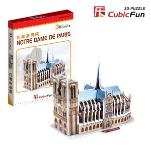 Cubic Fun (S3012H) - "France, Paris, Our Lady Cathedral" - 39 brikker puslespil