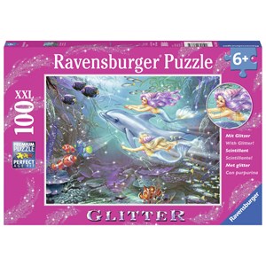 Ravensburger (13683) - Zorina Baldescu: "Little Mermaids" - 100 brikker puslespil