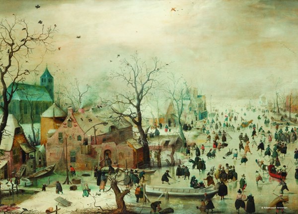 PuzzelMan (394) - Hendrick Avercamp: "Winter" - 99 brikker puslespil