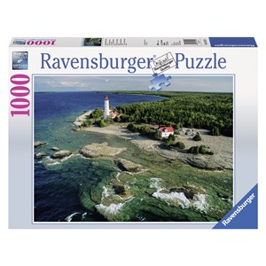 Ravensburger (19152) - "Canada, Lighthouse at the Bruce Peninsula" - 1000 brikker puslespil