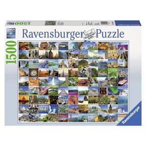 Ravensburger (16319) - "99 Beautiful Places of the World" - 1500 brikker puslespil