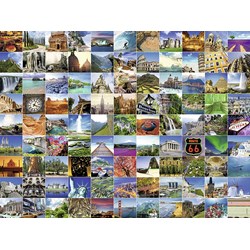 Ravensburger (16319) - "99 Beautiful Places of the World" - 1500 brikker puslespil