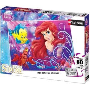 Nathan (86634) - "Ariel, pretty little Mermaid" - 60 brikker puslespil