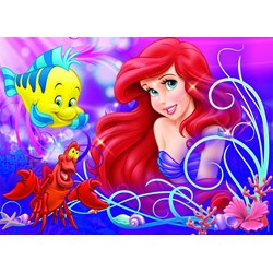 Nathan (86634) - "Ariel, pretty little Mermaid" - 60 brikker puslespil