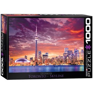 Eurographics (6000-0738) - "Toronto - Skyline" - 1000 brikker puslespil