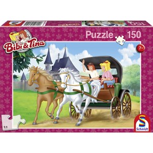 Schmidt Spiele (56051) - "Bibi and Tina, By carriage" - 150 brikker puslespil
