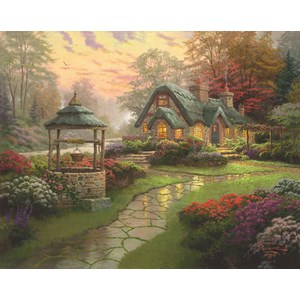Schmidt Spiele (58463) - Thomas Kinkade: "Home to the well" - 1000 brikker puslespil