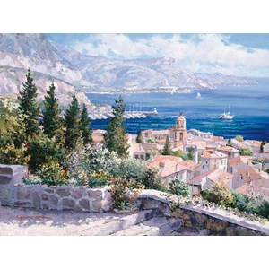 Schmidt Spiele (59272) - "Sam Park: France, On rooftops of Saint-Tropez" - 1000 brikker puslespil