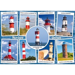 Schmidt Spiele (58187) - "The most beautiful lighthouses" - 1000 brikker puslespil