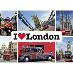 Schmidt Spiele (59283) - "I love London" - 1000 brikker puslespil