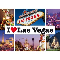 Schmidt Spiele (59285) - "I love Las Vegas" - 1000 brikker puslespil