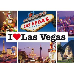 Schmidt Spiele (59285) - "I love Las Vegas" - 1000 brikker puslespil