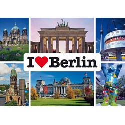 Schmidt Spiele (59281) - "I love Berlin" - 1000 brikker puslespil