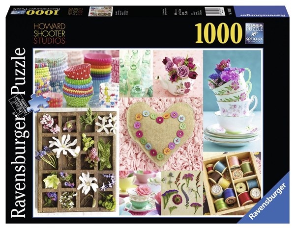 Ravensburger (19369) - "Flowers and colors" - 1000 brikker puslespil