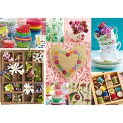 Ravensburger (19369) - "Flowers and colors" - 1000 brikker puslespil