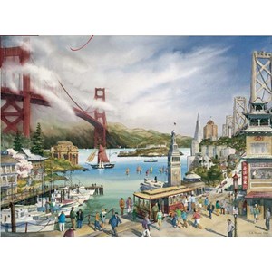 Pomegranate (AA677) - Larry A. Wilson: "Spirit of San Francisco" - 1000 brikker puslespil