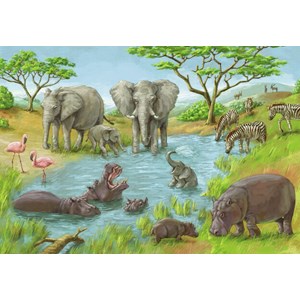 Ravensburger (08891) - "Savannah" - 24 brikker puslespil
