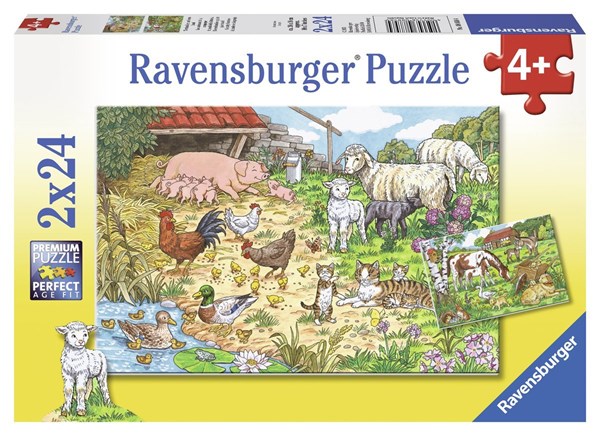 Ravensburger (08858) - "Farm animals" - 24 brikker puslespil